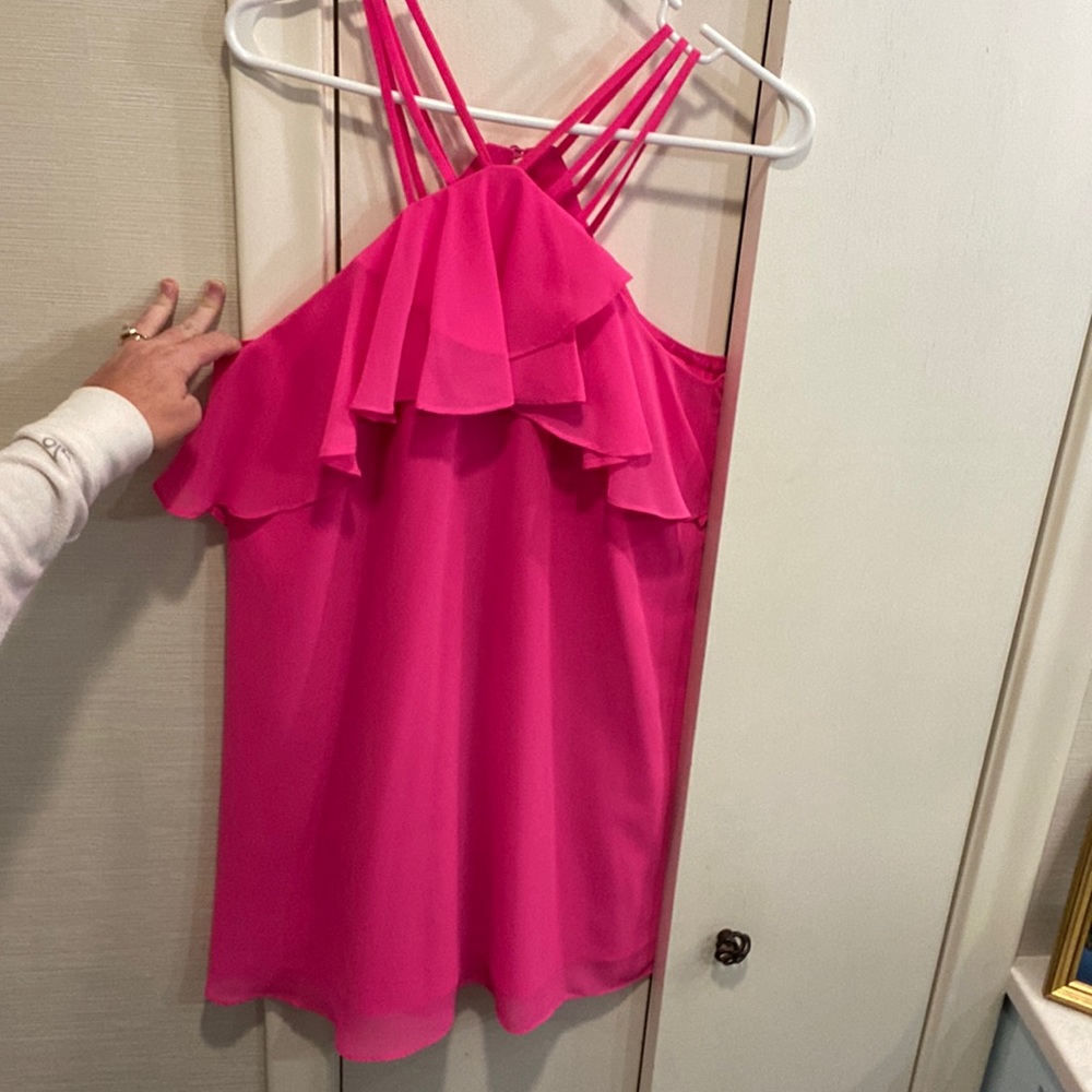 Gianni Bini Fun Neon Pink Summer Dress